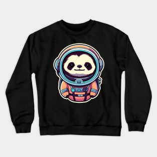 Sloth Astronaut Illustration Crewneck Sweatshirt